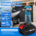 Load image into Gallery viewer, MYPIN 600 PSI Cordless Pressure Washer – 21V 3.0Ah, 6-in-1 Nozzle